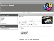 Tablet Screenshot of printandcopypaisley.co.uk